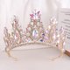thumbnail image 3 of Zhuge Tiara de boda para novia, diadema de princesa, corona nupcial, joyería para el cabello con diamantes de imitación de cristal, decoración para novia, cumpleaños, graduación, boda (blanco), 3 of 4