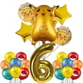 thumbnail image 3 of Decoraciones de fiesta de cumpleaños de Pokémon, globos de papel de aluminio de Pikachu, vajilla desechable, plato, servilleta, telón de fondo para niños, suministros de fiesta para niños, 3 of 4