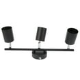 thumbnail image 3 of Track Lighting Kit,LED Track Light Kit 3 Heads 15.9in Arm 90 Degrees Rotatable Matte Black 3 Light Track Lighting Kit for GU10 Bulb 85‑265V,LED Light Track Kit, 3 of 5