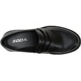 thumbnail image 5 of Soda “HENDER” ~ Women Round Toe Low Heel Lug Sole Platform Penny Loafer Shoe, 5 of 5