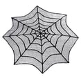 thumbnail image 1 of Yeacher Elements Spooky Pattern Table Cloth Black Lace Family Party Scene Decoration, 1 of 8