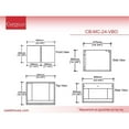 thumbnail image 5 of Alpine 24" Wood Floating Vanity Base in Black with Black Handles, 5 of 5