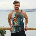 thumbnail image 6 of Pofeuu Whimsical Goat Artist Print Men's Workout Tank Tops Sleeveless Muscle Gym Shirt Quick Dry-3X-Large, 6 of 7