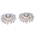 thumbnail image 3 of 2x Rhinestone Wedding Party Prom Shoe Clips Shoe Accessories - C, 3 of 10