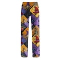 thumbnail image 7 of Zydvens Women Halloween Pajama Pants Wide Leg Lounge Wear with Pockets Soft Elastic Waist Drawstring Sleepwear Bottoms Plaid Pumpkin Fall Harvest Costume Cosplay Gift S-3XL, 7 of 7