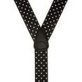thumbnail image 3 of Suspender Store Polka Dot Suspenders - 1.5-Inch Wide Elastic - Y-Back - Small Pin Clip - 4 Sizes Including Big & Tall, 3 of 4