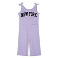 thumbnail image 5 of Girls' Casual Sleeveless Jumpsuits Purple Loose Rompers Summer Outfits for Girls Cute Outfits for Girls 5-6 Years Girls Fashion, 5 of 5