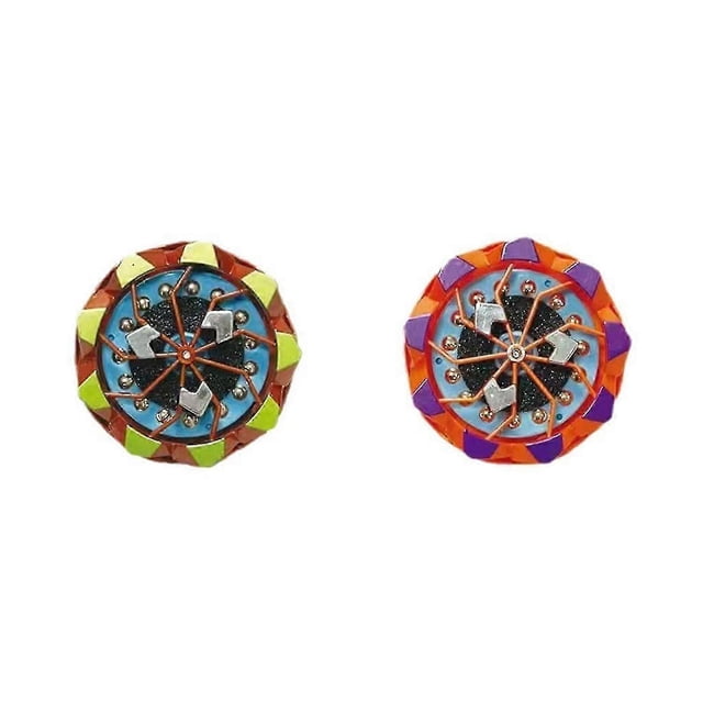 1/2/6Pcs Spark Spinning Top Stress Relief Portable Luminous Gyro Collision Sparks Lightup Gyroscope