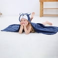 thumbnail image 5 of 47 x 27 inch Fits 0-10Y Baby Kids Cartoon Hooded Baby Towel - Soft Bath Towel with Animals Ears - Ultra Absorbent, Baby Bath Shower Gifts for Boy and Girl Beach, 5 of 7