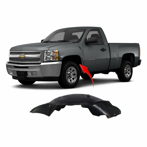 DCP Fender Liner Driver Side for Chevrolet Silverado 2007-2013 GM1248183 25828535