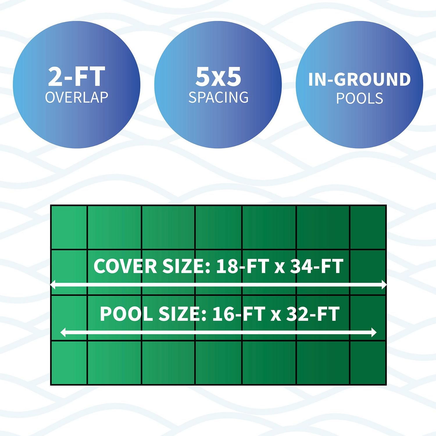 Dirt Defender 20-ft x 40-ft Rectangular In Ground Pool Safety Cover