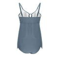 thumbnail image 4 of UTSJKR Tankini Swimsuit for Women Tummy Control Two Piece Bathing Suit V Neck Flowy Swimwear Top with Bottom Gray L, 4 of 7