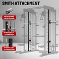 thumbnail image 3 of FORGEMUS Smith Machine Power Cage, 2000LBS All-in-One Squat Rack Multi-Function Home Gym System with Cable Crossover System for Adult, 3 of 10