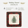 thumbnail image 3 of Spode Christmas Tree Tartan Square Platter - 10-Inch Holiday Serving Platter for Christmas Entertaining - Traditional Tartan Plaid Design with Iconic Tree Motif - Microwave and Dishwasher Safe, 3 of 7