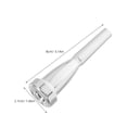 thumbnail image 2 of EXHUMKY 2Pcs Metal Trumpet Mouthpiece Assorted Color Replacement Accessory for Musical Instruments, 2 of 8