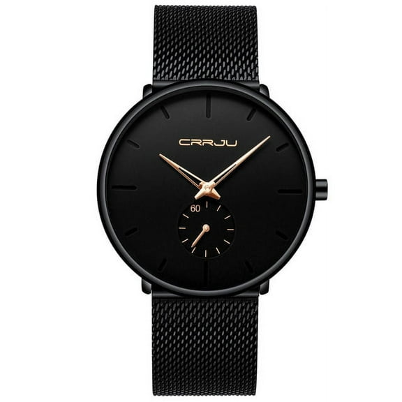 Crrju Watch Women Men Watch Top Brand Luxury Famous Dress Fashion Watches Unisex Ultra Thin Wristwatch Relojes Para Hombre