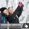 thumbnail image 4 of Guantes de esquí MCTi impermeables para invierno, tabla de snowboard 3M Thinsulate para mujer, 4 of 6
