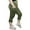 A-Green, variant on Yoga Capri Leggings for Women with Pockets Tummy Control High Waist Workout Yoga Pants