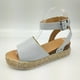 thumbnail image 3 of Sandalias de verano para mujer, zapatos de cuña informales con plataforma y punta abierta, zapatos de lona informales Wmkox8yii shjk798, 3 of 7