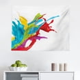 thumbnail image 1 of Colorful Tapestry, Watercolor Butterflies with Large Colored Wings Animal Love Paint Print, Fabric Wall Hanging Decor for Bedroom Living Room Dorm, 2 Sizes, Fuchsia Green, by Ambesonne, 1 of 1