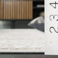 thumbnail image 4 of SAFAVIEH Hanna Saxon Abstract Area Rug, Grey/Dark Grey, 6'7" x 6'7" Round, 4 of 10
