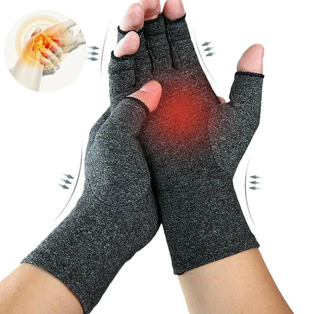 Coofit Compression Gloves Breathable Soreness Relief Heat Hand Gloves Fingerless Gloves