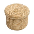 thumbnail image 2 of Woven Seagrass Storage Baskets with Lids Handmade Decorative Storage Baskets for Shelves Toy Gift Cosmetics Organization, 2 of 7