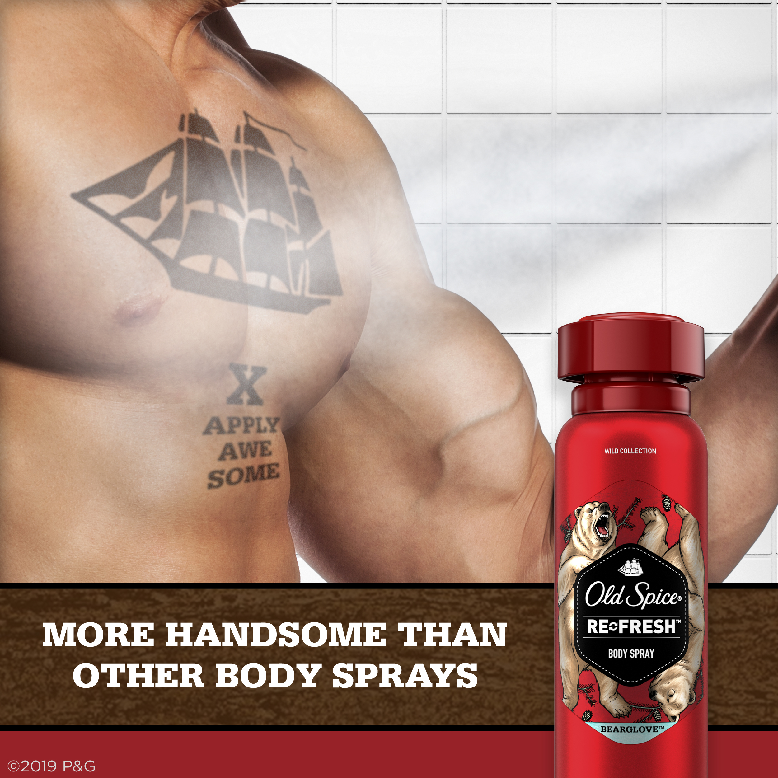 Old Spice Bearglove Body Spray for Men, 3.75 Oz - image 4 of 6