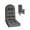 Deep Gray, variant on Outdoor Highback Seat Cushion 43.3"*19.7" Waterproof UV Resistant Inlife Rocking Chair Seat Pad for Dining Chairs, Office, Restaurant