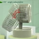 thumbnail image 3 of Ventilador de mesa plegable de doble motor, ventilador de refrigeración giratorio de 3 velocidades, ventilador de escritorio portátil recargable por USB para el hogar, la cocina, el camping al aire l, 3 of 10
