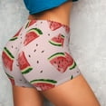 thumbnail image 6 of Seamless Workout Shorts Women - Cute Watermelon Juicy Biker Gym Running Yoga Spandex Shorts for Women, 6 of 7