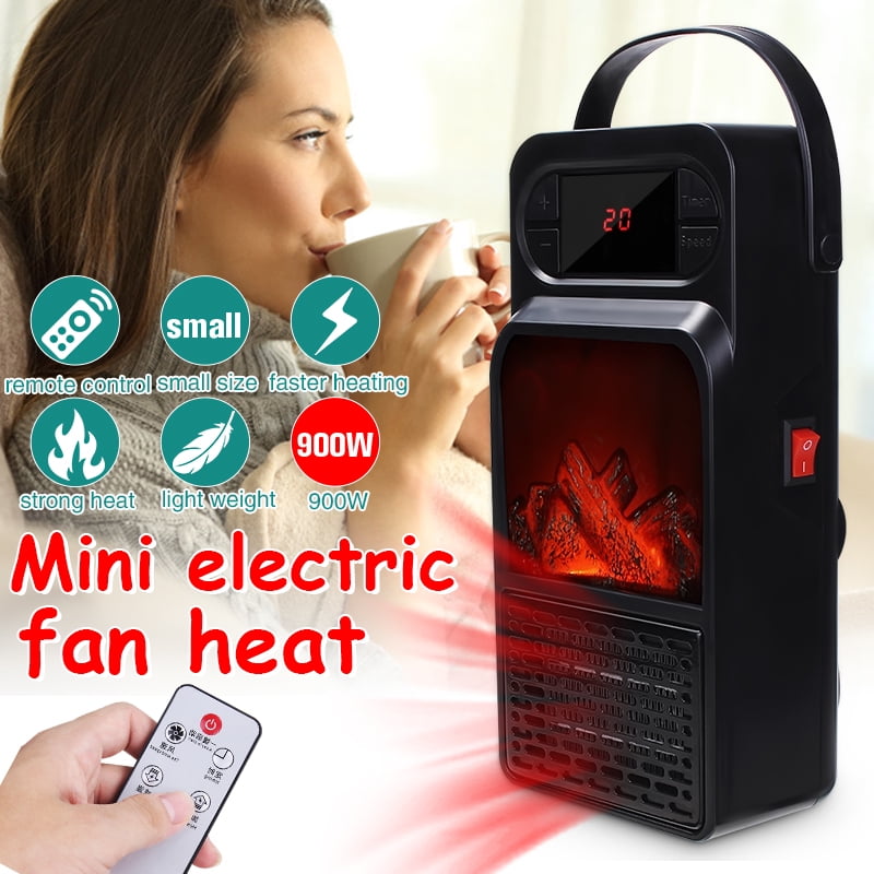 900W Quiet Space Heater with Adjustable Thermostat, Portable Electric