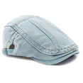 thumbnail image 4 of Mrzhqd Newsboy Cap For Men Washed Cowboy Beret Spring Fall Thin Literary Retro Forward Cap Couple Hat Casual Tongue Cap Blue, 4 of 5