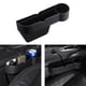 thumbnail image 5 of Organizador de espacio para asiento de coche con portavasos, apto para tarjetas, carteras, gafas de sol y pasajeros. Pasajero Negro, 5 of 9