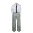 thumbnail image 2 of 3PC Shirt Gray Pants Nectie Set Baby Boy Toddler Kid Formal Suit Sm-7, 2 of 4