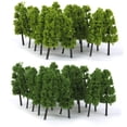 thumbnail image 4 of Modèle d'Arbres à Pagode Train Chemin de Fer Paysage Diorama Z 1:200 Ensemble de 20 Pcs Vert Foncé Vert Clair, 4 of 8