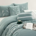 thumbnail image 4 of Nanshing Ines 7 Piece Chic Botanical Comforter Set, Blue, California King, 4 of 6