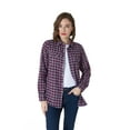 thumbnail image 2 of Women's Flannel Shirt 100% Cotton Pre Washed Vintage Look Full Sleve Plaid Shirt, 2 of 6