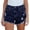 Dark Blue, variant on Women's Denim Shorts, High Waisted Distressed Ripped Wide Leg Hot Pants, Slimming Summer Casual Denim Shorts for Sexy Streetwear, Trendy Beach Outings and Going Out-Hot Pink
