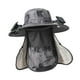 thumbnail image 5 of Sombrero de ventilador solar a prueba de lluvia para exteriores, de ala ancha, para pesca y sol, ajustable para verano Gris, 5 of 9