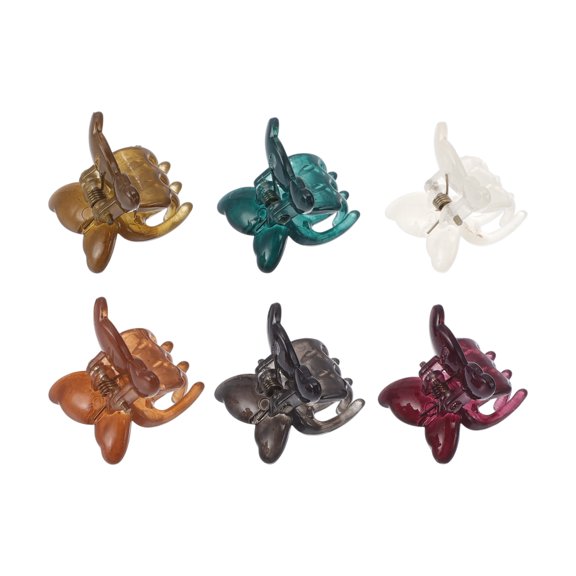 Unique Bargains 6 Pcs Fashion Butterfly Small Clip Hairdo Clip for Girls Multicolor