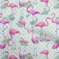 thumbnail image 1 of oneOone Cotton Poplin Fuschia Pink Fabric Check & Toucan Diy Clothing Quilting Fabric Print Fabric By Yard 42 Inch Wide, 1 of 4