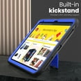 thumbnail image 6 of Dteck Hard Case For iPad Air 13 Inch M3 2025/M2 2024, Heavy Duty Military Grade Rugged Shockproof Protective Cover with Built-in Kickstand Cover, Blue, 6 of 8