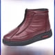 thumbnail image 2 of Zapatos de mamá de invierno con forro polar, gruesos, cálidos, impermeables, con suela suave, antideslizantes y acolchados de algodón para mujeres de mediana edad y mayores, 2 of 5