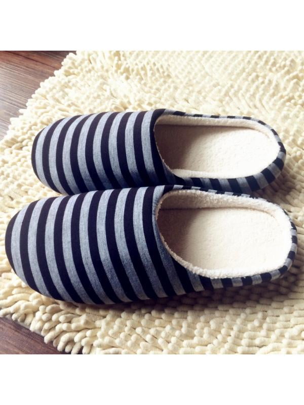 Warm Slip On Plush Cotton Slippers Slippers Anti-Slip Unisex Home Indoor Shoes 