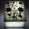 thumbnail image 3 of Decorative White Marble Jewelry Storage Box Malachite Stone Art, 3 of 3