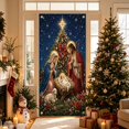 thumbnail image 6 of Religious Christmas Door Cover,70"X35" Jesus Themed Banner Backdrop for Home Church Farmhouse Indoor Outdoor Holiday Party Decor, 6 of 6