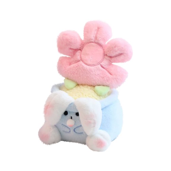 BallsFHK Cute Cartoon Potted Plant Ornament Plush Toy Doll Desktop Decoration Flower Doll Girl Gift,Cute Ornament,Children, Couple Doll Gifts,1pc