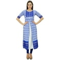 thumbnail image 2 of Bimba Kurta Designer Kurti Cotton Straight Blouse Indian Ethnic Wear, 2 of 8