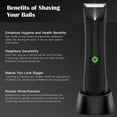 thumbnail image 4 of Electric Hair Trimmer, Ball Trimmer compatible Men, Waterproof Ball Trimmer compatible Pubic/Body/Groin Grooming with LED Light, Charging Base_Perfect Gift, 4 of 5